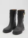Valentino Vlogo The Bold Edition Rain Boots In Black
