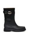 Valentino Rain Boots With Vlogo, The Bold Edition In Black