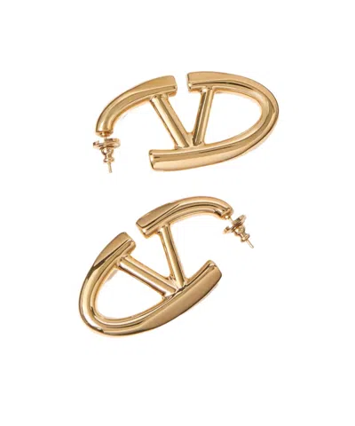 Valentino Garavani Vlogo The Bold Edition Earrings In Yellow