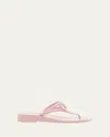 Valentino Garavani Summer Vlogo Signature Thong Sandals In Rose Quartz