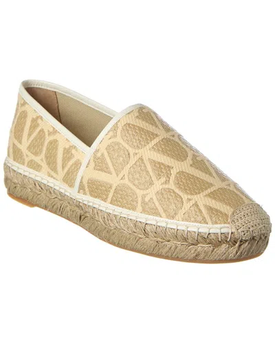 Valentino Garavani Valentino Vlogo Toile Iconographe Canvas & Leather Espadrille In Multi