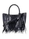 Valentino Small Tote Vlogo Side In Black