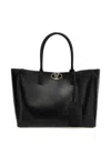 Valentino Vlogo Locker Medium Tote Bag In Black