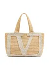 Valentino Vlogo Tote Bag In Neutral