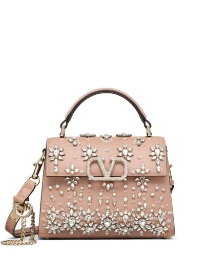 Valentino Garavani Vlogo Tote Bag In Neutrals