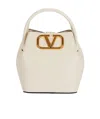 Valentino Vlogo Tote Bag In White