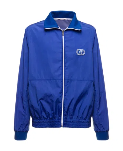 VALENTINO VALENTINO VLOGO EMBROIDERED LONG-SLEEVED TRACK JACKET