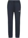 Valentino Logo-print Drawstring Track Pants In 蓝色