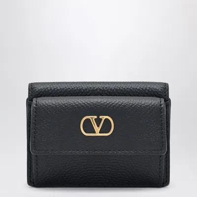 Valentino Garavani Vlogo Trifold Wallet Black