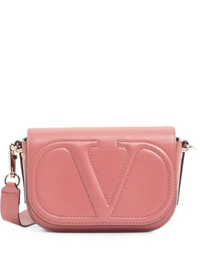 Valentino Garavani Vlogo Walk Small Calfskin Cross Body Bag In Pink