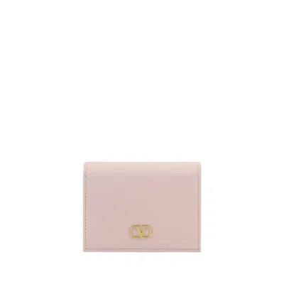 Valentino Garavani Vlogo Wallet In Pink