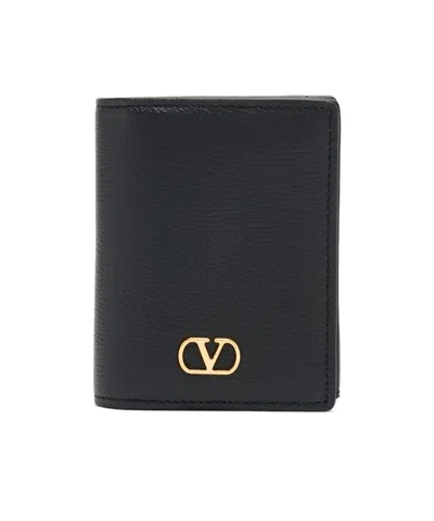 Valentino Garavani Vlogo Wallet In Black