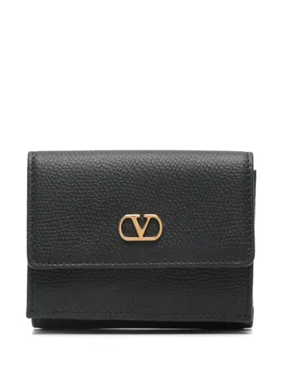 Valentino Garavani Vlogo Wallet In Black