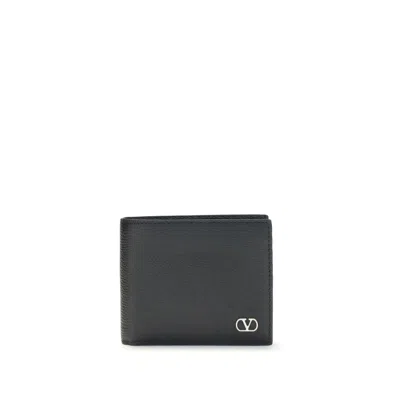 Valentino Garavani Vlogo Wallet In Black