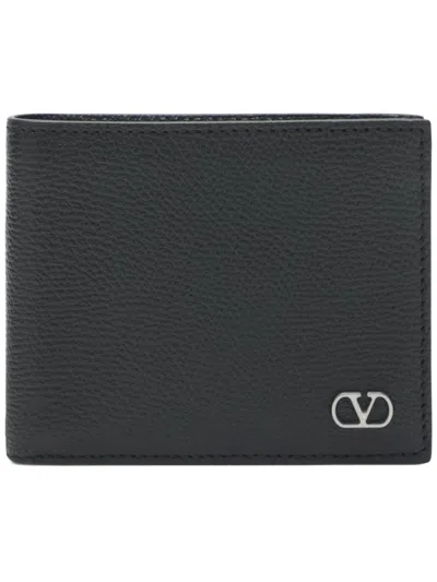 Valentino Garavani Vlogo Wallet In Black
