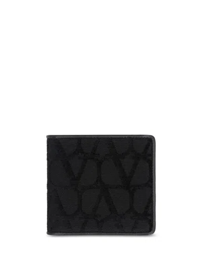 Valentino Garavani Vlogo Wallet In Black