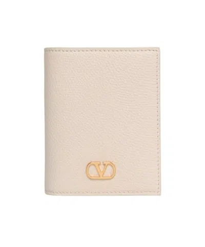 Valentino Garavani Vlogo Wallet In Brown