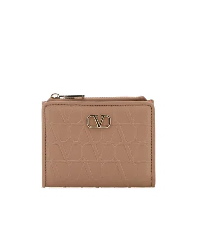 Valentino Garavani Vlogo Wallet In Pink