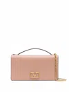 Valentino Garavani Vlogo Signature Grainy Calfskin Wallet With Chain Woman Rose Cannelle Uni
