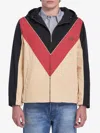 Valentino Logo Windbreaker With Hood And Pockets In Multi
