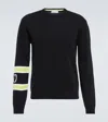 Valentino Vlogo Wool And Cashmere Sweater In Black