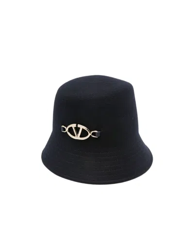 Valentino Garavani Vlogo Bucket Hat In Black