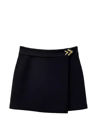 Valentino Vlogo-detail Wrap Mini Skirt In Multi