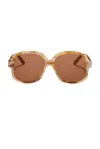 Valentino Brown Irregular Unisex Sunglasses Vls-177 B 59