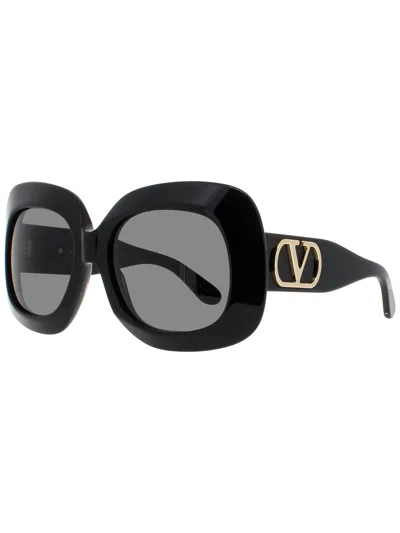 Valentino Vls 180 Mini Women's Sunglasses In Black