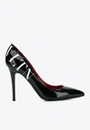 Valentino Vltn 120 Patent Leather Pumps In Black