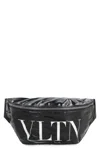 Valentino Vltn Belt Pouch In Black