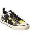 Valentino Vltn Camo Canvas Sneaker In Black