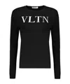 Valentino Garavani Logo Pullover In Black