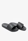 Valentino Garavani Man Sandals Black Size 7 Textile Fibers In Black