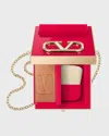 VALENTINO VLTN GO-CLUTCH BAG WITH REFILLABLE FINISHING POWDER