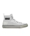 Valentino Vltn Mesh High-top Sneaker In Gray