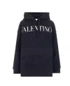Valentino Vltn Hooded Drwstrng Logo Insert Lace Ls In Black