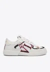 Valentino Garavani 'vl7n' White Sneakers With Maxi Logo Print And Logo Patch On The Tongue In Leathe