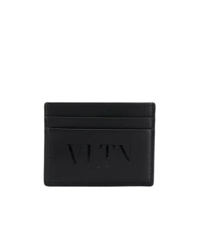 Valentino Garavani Vltn Logo Cardholder In Black
