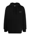 Valentino Vltn Logo Patch Relaxed Hoodie In Black