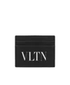 Valentino Vltn Logo-print Cardholder In Black