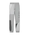Valentino Vltn Logo-print Patchwork Track Pants In Gray