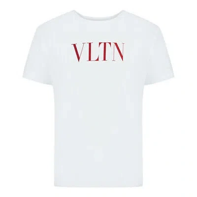 Pre-owned Valentino Vltn Logo White T-shirt