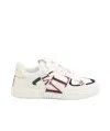 Valentino Garavani 'vl7n' White Sneakers With Maxi Logo Print And Logo Patch On The Tongue In Leathe In White