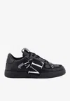 Valentino Garavani Vltn Ribbon Sneakers In Black