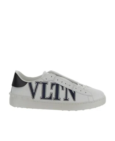 Valentino Garavani Rockstud Vltn Lace-up Sneakers In Gray