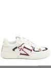 Valentino Garavani 'vl7n' White Sneakers With Maxi Logo Print And Logo Patch On The Tongue In Leathe In White