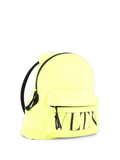 Pre-owned Valentino Garavani Vltn Nylon Backpack In 绿色
