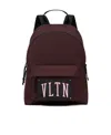 Valentino Vltn-patch Backpack In Brown