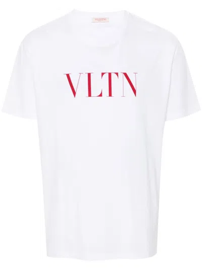 Valentino Vltn Cotton T-shirt In White